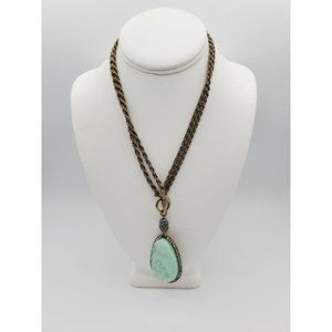 Joan Rivers Gold tone chain pendant necklace 18"